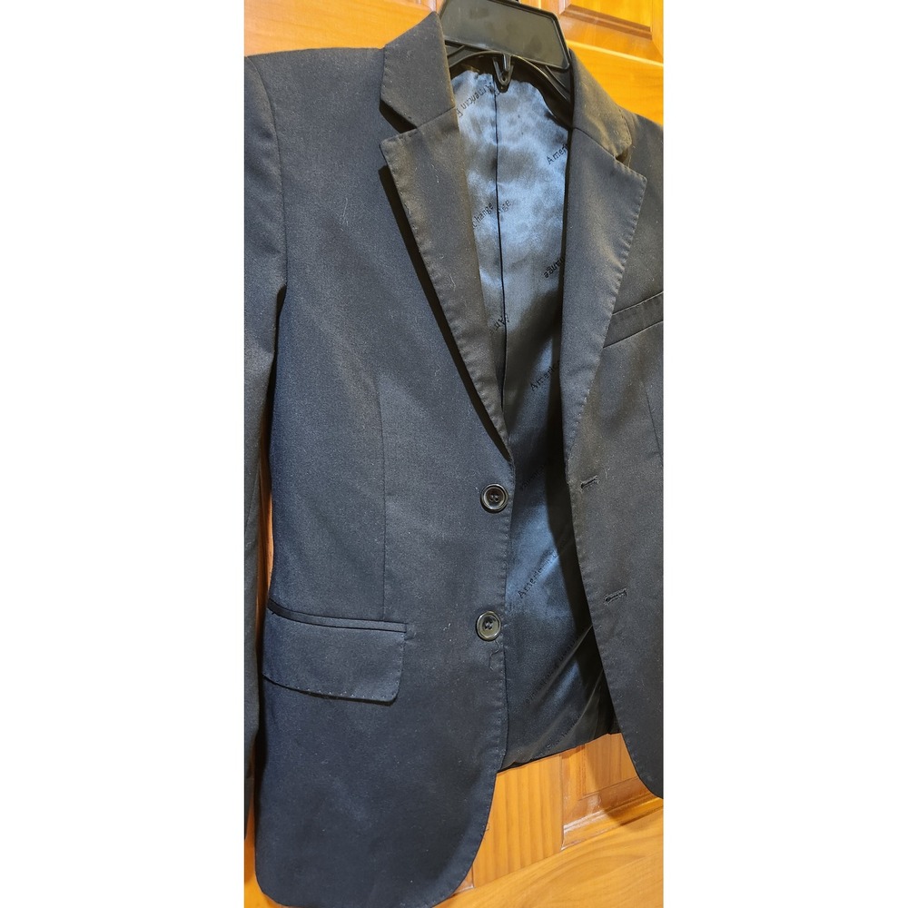 American Exchange Boys Black Blazer Suit Jacket Formal Wedding Size 8 - Picture 5 of 5